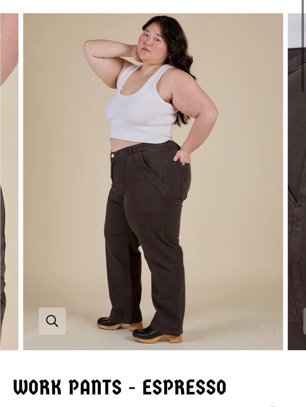 Big Bud Press Wide-Leg Work Pants in Espresso